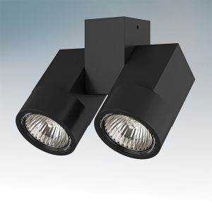 Накладной светильник поворотный  ILLUMO X2 черный 051037 ― ТРИ ПЛАФОНА
