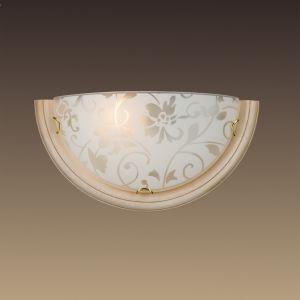Бра настенное PROVENCE CREMA кремовое дерево с золотой патиной/золото/белый/декор E27 100W 220V арт.056 ― ТРИ ПЛАФОНА