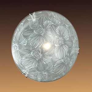 Настенно-потолочный светильник FULIA хром/белый/декор E27 100W 220V арт.177  ― ТРИ ПЛАФОНА