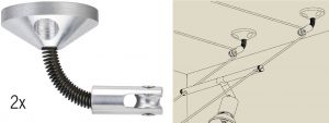 Присоединение на стене-направляющая, 1 пара Wire Systems 17810 ― ТРИ ПЛАФОНА