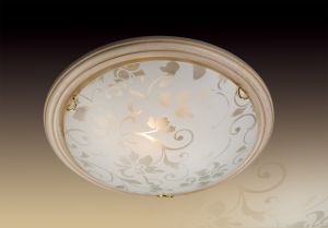 Потолочный светильник PROVENCE CREMA кремовое дерево с золотой патиной/золото/белый/декор E27 2*100W 220V арт.256 ― ТРИ ПЛАФОНА