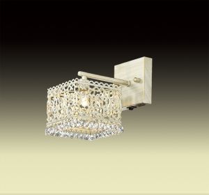 Бра с выключателем SESAM белый с золотой патиной G9 1*40W 2836/1W ― ТРИ ПЛАФОНА