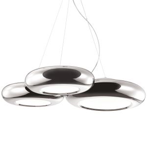 Подвесная люстра светодиодная TARON хром LED 42W 2869/42L ― ТРИ ПЛАФОНА