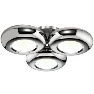 Потолочная люстра светодиодная TARON хром LED 3*18W 2869/54LC ― ТРИ ПЛАФОНА