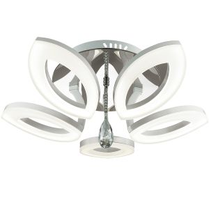 Потолочная люстра светодиодная FURDO хром LED 100W 2870/100L ― ТРИ ПЛАФОНА