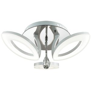 Потолочная люстра светодиодная FURDO хром LED 60W 2870/60L ― ТРИ ПЛАФОНА