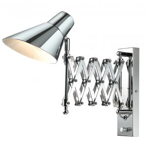 Бра раздвижное с диммером LARK хром E14 1*40W 2877/1W ― ТРИ ПЛАФОНА