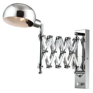 Бра раздвижное с диммером LARK хром E14 1*40W 2878/1W ― ТРИ ПЛАФОНА