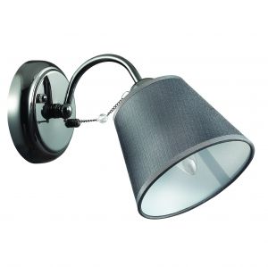 Бра декоративное PORTA темн.хром/абажур E14 1*40W 220V 2974/1W ― ТРИ ПЛАФОНА