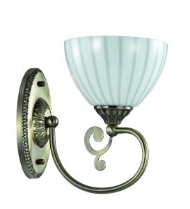 Бра декоративное LIONA бронзовый/стекло  E14 1*40W 220V 3089/1W ― ТРИ ПЛАФОНА