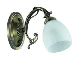Бра декоративное NINELLA бронзовый/стекло  E14 1*40W 220V 3092/1W ― ТРИ ПЛАФОНА