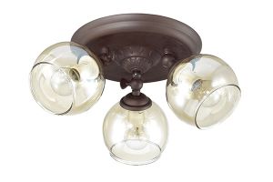 Потолочная люстра CLODINA кофе/стекло E14 3*40W 220V 3100/3CA ― ТРИ ПЛАФОНА