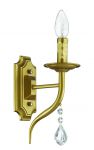 Бра декоративное "свечи" GOLDENA золотая бронза/хрусталь E14 1*40W 220V 3128/1W