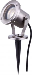 Светильник ландшафтный поворотный уличный STYLE серебристый 35W 1*GU10 230V IP65 32075  ― ТРИ ПЛАФОНА