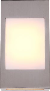 Светильник настенный светодиодный уличный CLASH серебристый 5,4W 1*LED 115V IP44 32420  ― ТРИ ПЛАФОНА