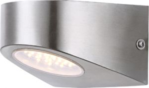 Светильник настенный светодиодный уличный CLASH серебристый 4W 1*LED 89V IP44 32421  ― ТРИ ПЛАФОНА