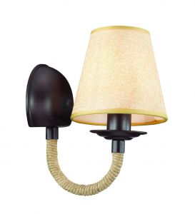 Бра декоративное FELIKA кофе/ткань/канатн. веревка E14 1*60W 220V арт.3258/1W ― ТРИ ПЛАФОНА