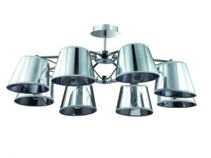 Потолочная люстра BARENSA хром/пластик E14 8*40W 220V 3281/8C ― ТРИ ПЛАФОНА