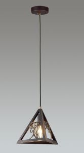 Подвесной светильник IMIRA черный с золотом/метал.декор E14 1*40W 220V арт.3297/1 ― ТРИ ПЛАФОНА