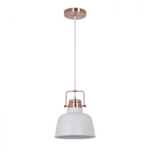 Подвесной светильник SERT белый/медный E27 1*60W 220V арт.3324/1 ― ТРИ ПЛАФОНА