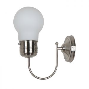 Бра декоративное TELSU никель/белый E27 1*60W 220V арт.3352/1W ― ТРИ ПЛАФОНА