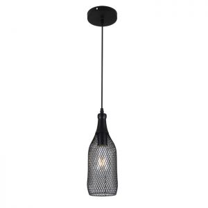 Подвесной светильник BOTTLE черный E27 1*60W 220V арт.3353/1 ― ТРИ ПЛАФОНА