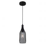 Подвесной светильник BOTTLE черный E27 1*60W 220V арт.3353/1