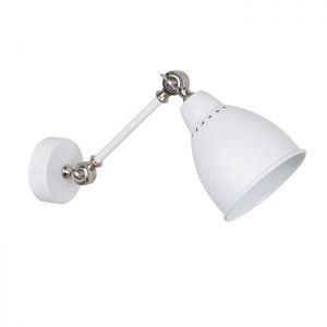 Бра регулируемое CRUZ белый/никель E27 1*40W 220V арт.3372/1W ― ТРИ ПЛАФОНА