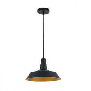 Подвесной светильник KASL черный/золотой E27 1*60W 220V арт.3378/1 ― ТРИ ПЛАФОНА