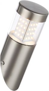 Настенный светильник светодиодный уличный DEVIAN серебристый 11W 1XLED 180V IP44 34014W ― ТРИ ПЛАФОНА