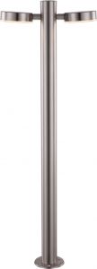 Фонарный столб светодиодный поворотный уличный AKON серебристый 5,5W 2XLED 180V IP44 34022 ― ТРИ ПЛАФОНА