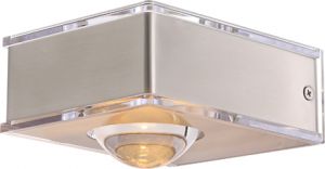 Настенный светильник светодиодный уличный DEK серебристый 3,5W 1XLED 6V IP44 34178 ― ТРИ ПЛАФОНА