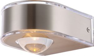 Настенный светильник светодиодный уличный DEK серебристый 3,5W 1XLED 6V IP44 34179 ― ТРИ ПЛАФОНА