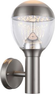 Настенный светильник светодиодный уличный CALLISTO серебристый 11W 1XLED 180V IP44 34250 ― ТРИ ПЛАФОНА