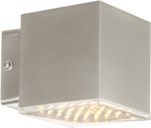 Настенный светильник светодиодный уличный PULSAR серебристый 7W 1XLED 90V IP44 34257 ― ТРИ ПЛАФОНА