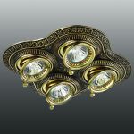 Декоративный встраиваемый поворотный светильник Vintage 370180
