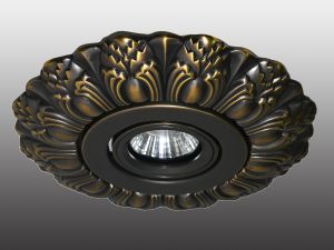 Встраиваемый декоративный светильник LATICA темная бронза IP20 GX5.3 50W 12V арт.370191 ― ТРИ ПЛАФОНА