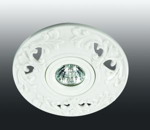 Встраиваемый декоративный светильник OLA белый IP20 GX5.3 50W 12V 370202 ― ТРИ ПЛАФОНА