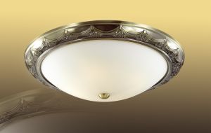 Потолочный светильник DEKA бронза/белый E14 3*60W 220V арт.4303 ― ТРИ ПЛАФОНА