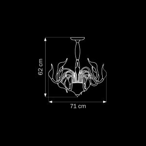 Потолочная люстра Gigno collo (арт. 751022) ― ТРИ ПЛАФОНА