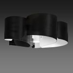 Потолочная люстра PITTORE 5х40W Е27 черный/белый арт.811057