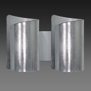 Бра PITTORE 2х40W Е27 серебрянная фольга арт.811624 ― ТРИ ПЛАФОНА
