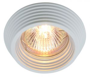 Встраиваемый светильник CROMO белый GU10/G5,3 1*50W 220V арт.A1058PL-1WH ― ТРИ ПЛАФОНА