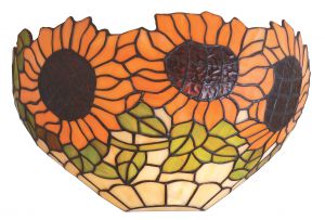 Бра декоративное SUNFLOWER старая медь/Тиффани E14 1*40W A1218AP-1BG ― ТРИ ПЛАФОНА