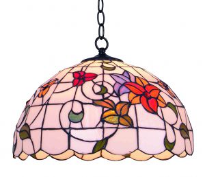Подвесная люстра LILY старая медь/Тиффани E27 2*60W A1230SP-2BG ― ТРИ ПЛАФОНА