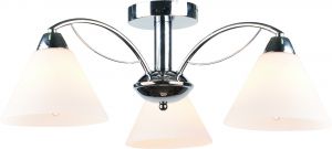 Потолочная люстра FEDERICA хром/белый E14 3*40W 220V A1298PL-3CC ― ТРИ ПЛАФОНА