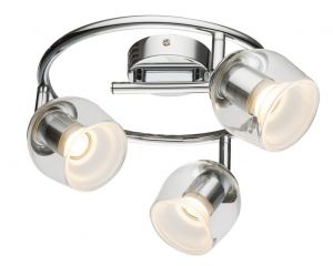 Спот светодиодный три плафона ECHEGGIO хром LED 3*4W 960Lm 3000K A1558PL-3CC ― ТРИ ПЛАФОНА