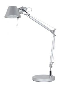 Настольная лампа регулируемая AIRONE серебро E27 1*60W 220V A2098LT-1SI ― ТРИ ПЛАФОНА