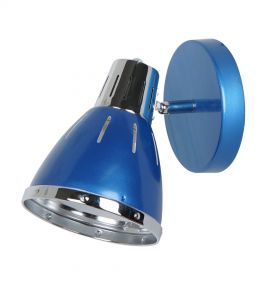 Спот одна лампа MARTED хром/синий E27 1*60W 220V A2215AP-1BL ― ТРИ ПЛАФОНА