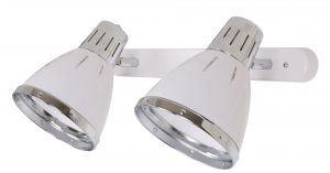 Спот две лампы MARTED хром/белый E27 2*60W 220V A2215AP-2WH ― ТРИ ПЛАФОНА